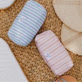 Make-up, Cosmetic Bag - Pink Stripe 