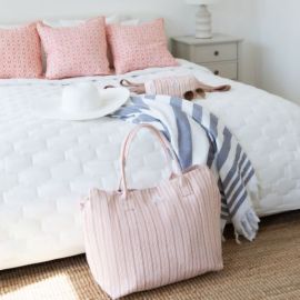 Beach Bag - Pink stripe