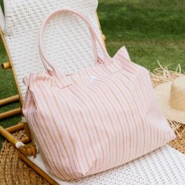 Beach Bag - Pink stripe