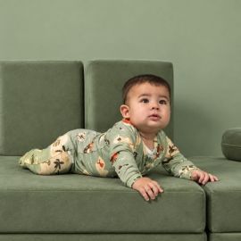Pirate Map Bamboo Baby Sleepsuit