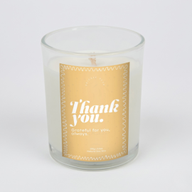 Personalisable Thank You Candle, Always Grateful For You, 100g