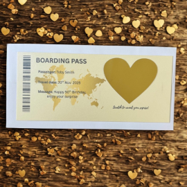 Surprise Scratch & Reveal Boarding Pass Gift
