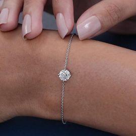 Single Moissanite Bracelet