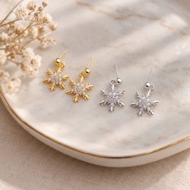 Snowflake Crystal Earrings