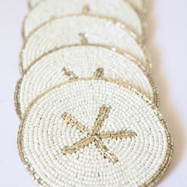 Silver Starfish Coasters - set of 6