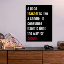 A Good Teacher Metal Poster