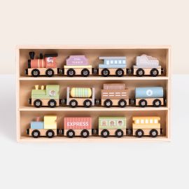 Wooden Train Playset