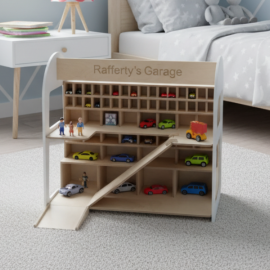 Personalised Wooden Toy Garage