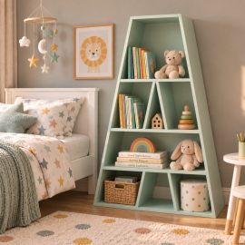 Letter Shaped Bookshelf