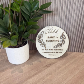 Baby Sleeping – Do Not Ring Doorbell Sign