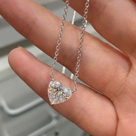 Moissanite Heart Necklace