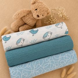 Muslin Wrap Set - Little Sea Stories - Pack of 3
