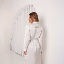 Personalised Women's Satin Dressing Gown