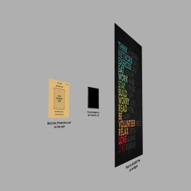 Think Positively Metal Poster 