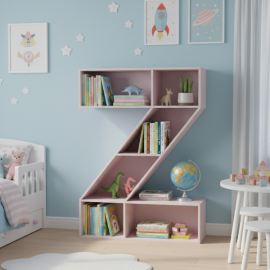 Letter Shaped Bookshelf